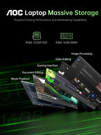 AOC AX16Pro Gaming Laptop Ryzen 7 5700U 16GB 512GB SSD