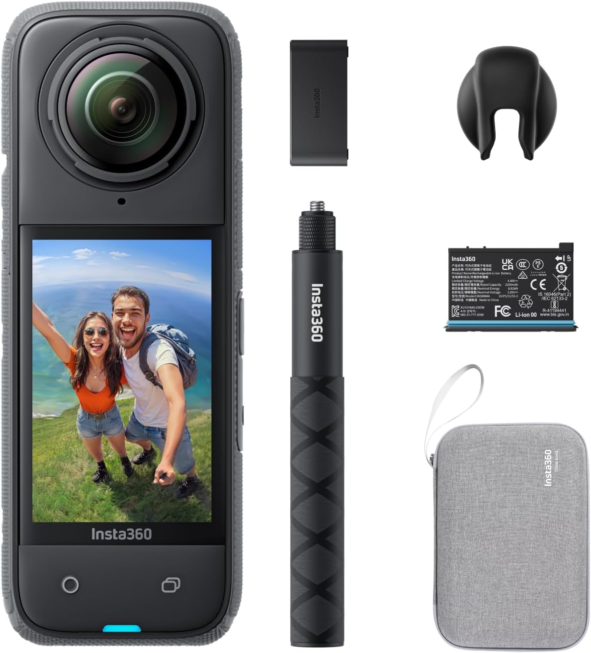 Insta360 CINSABMA-B-NSD X4 Endurance Bundle 8K 360 Action Camera