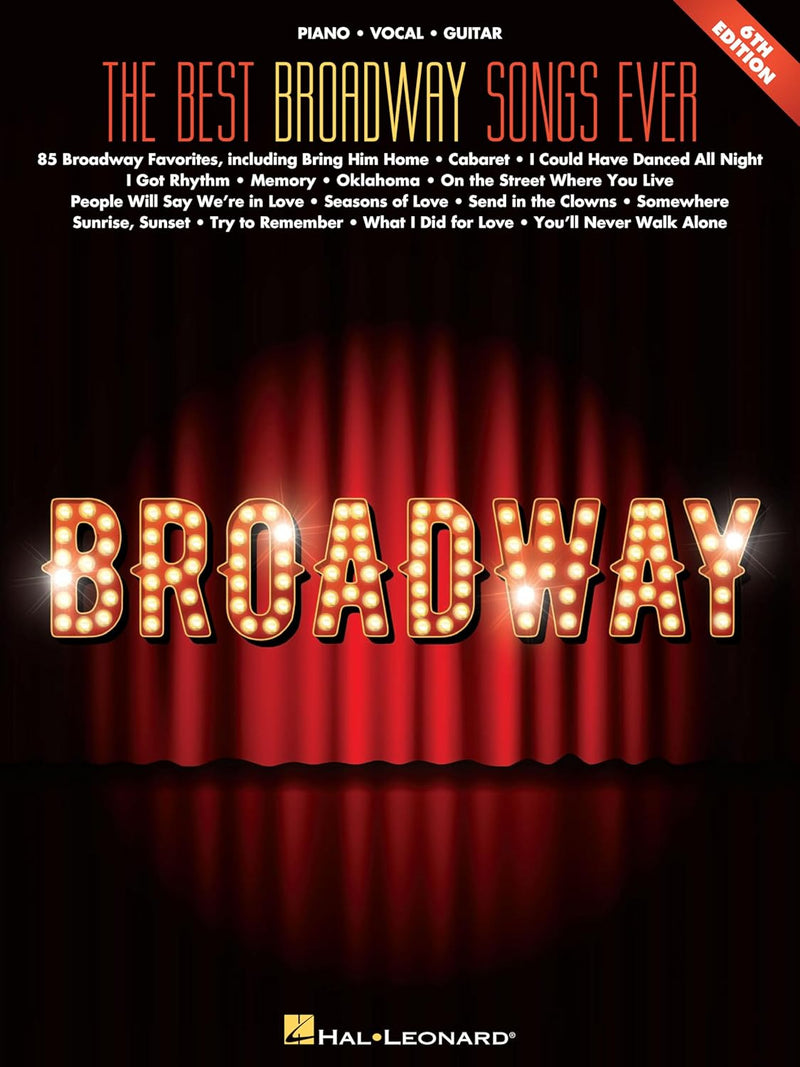 Hal Leonard The Best Broadway Songs Ever Songbook — main product image