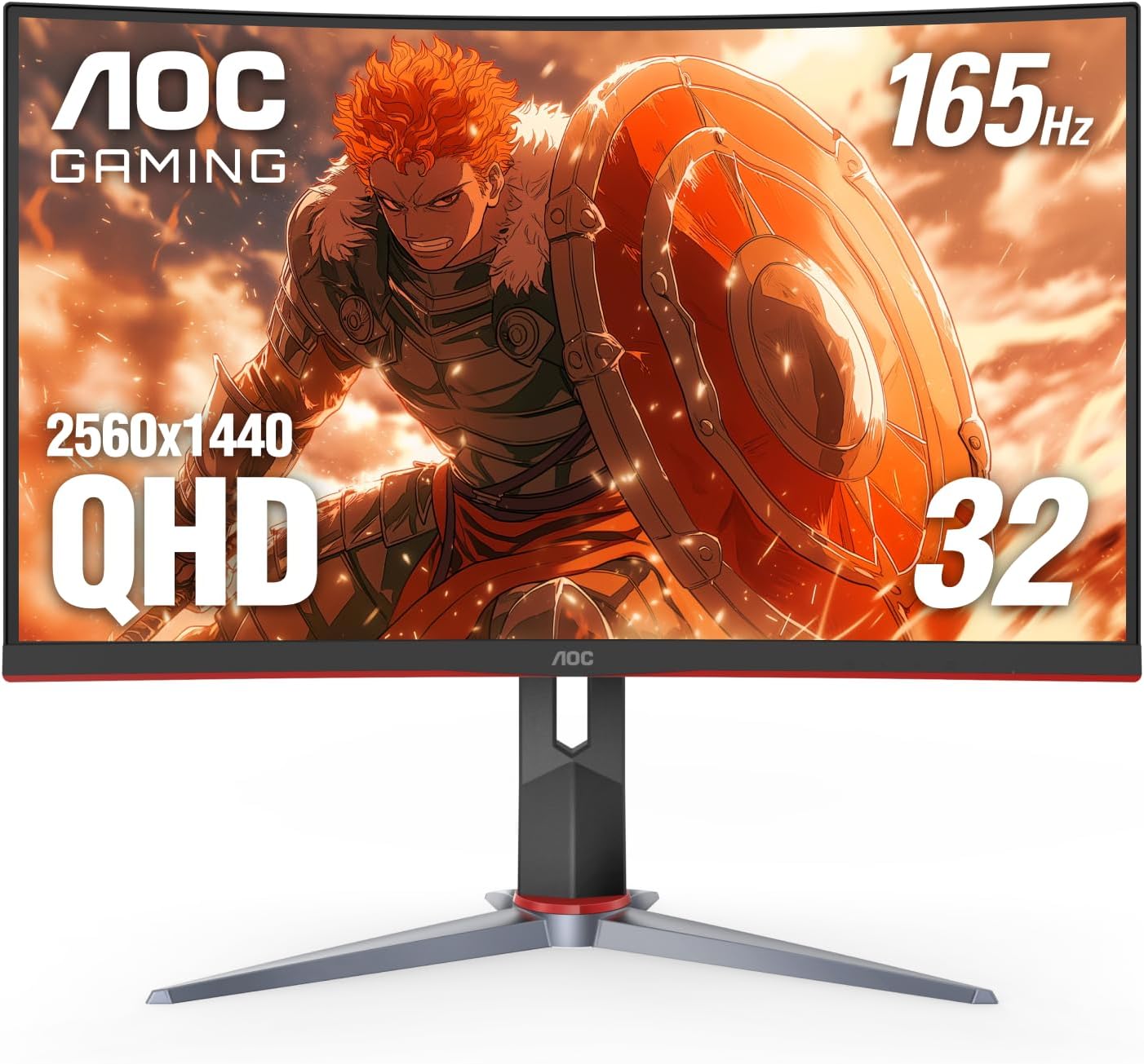AOC CQ32G2S 32" 165Hz Curved QHD Gaming Monitor