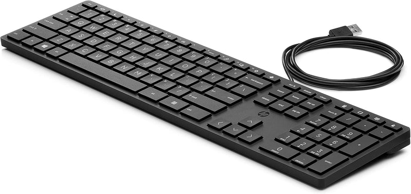 HP 9SR37AA Wired Desktop 320K Keyboard — main product image
