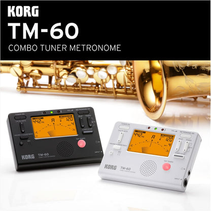 Korg TM60BK Tuner Metronome Black for Musicians