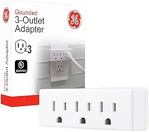 GE 52203 3-Outlet Extender Wall Tap Adapter