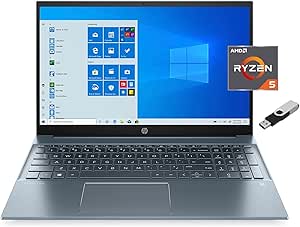 HP 15-EH0050WM Pavilion 15.6" Laptop - Ryzen 5, 32GB, 1TB SSD