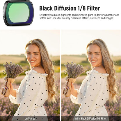 Neewer 10105016 Magnetic Black Diffusion Osmo Pocket 3 Filter