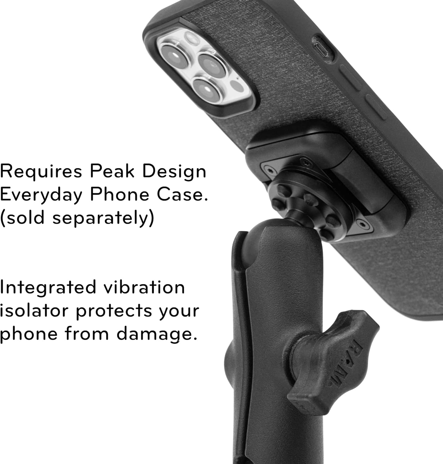 Peak Design M-MM-AD-BK-1 Mobile 1" Ball Adapter