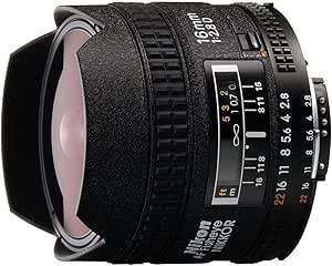 Nikon CRT2NK1628D 16mm Fisheye Lens - FX DSLR (Renewed)