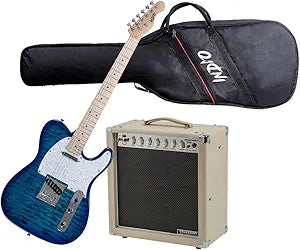 Monoprice Tube Amp + Indio DLX Electric Guitar Bundle