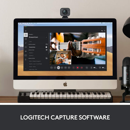 Logitech 960-001286 StreamCam 1080P HD 60fps Webcam (Renewed)