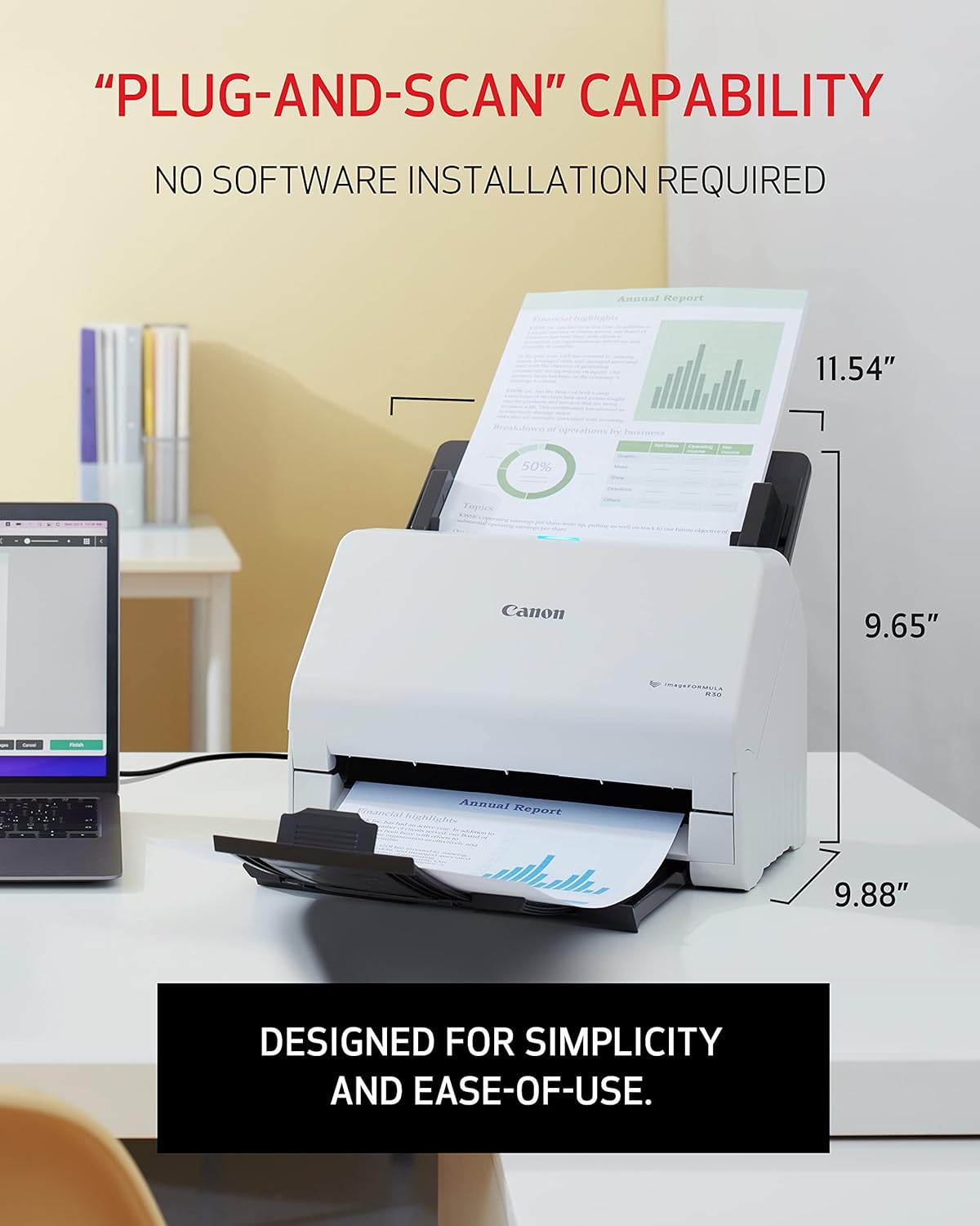 Canon imageFORMULA R30 Office Document Scanner