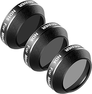 Neewer 10090004 DJI Mavic Pro Drone Filter Kit ND4 ND8 ND16