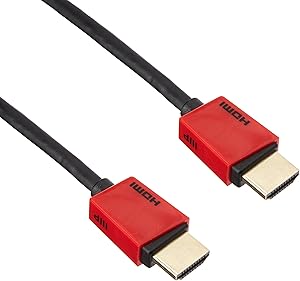 Monoprice 113770 High Speed HDMI Cable 1.5ft Red 4K HDR