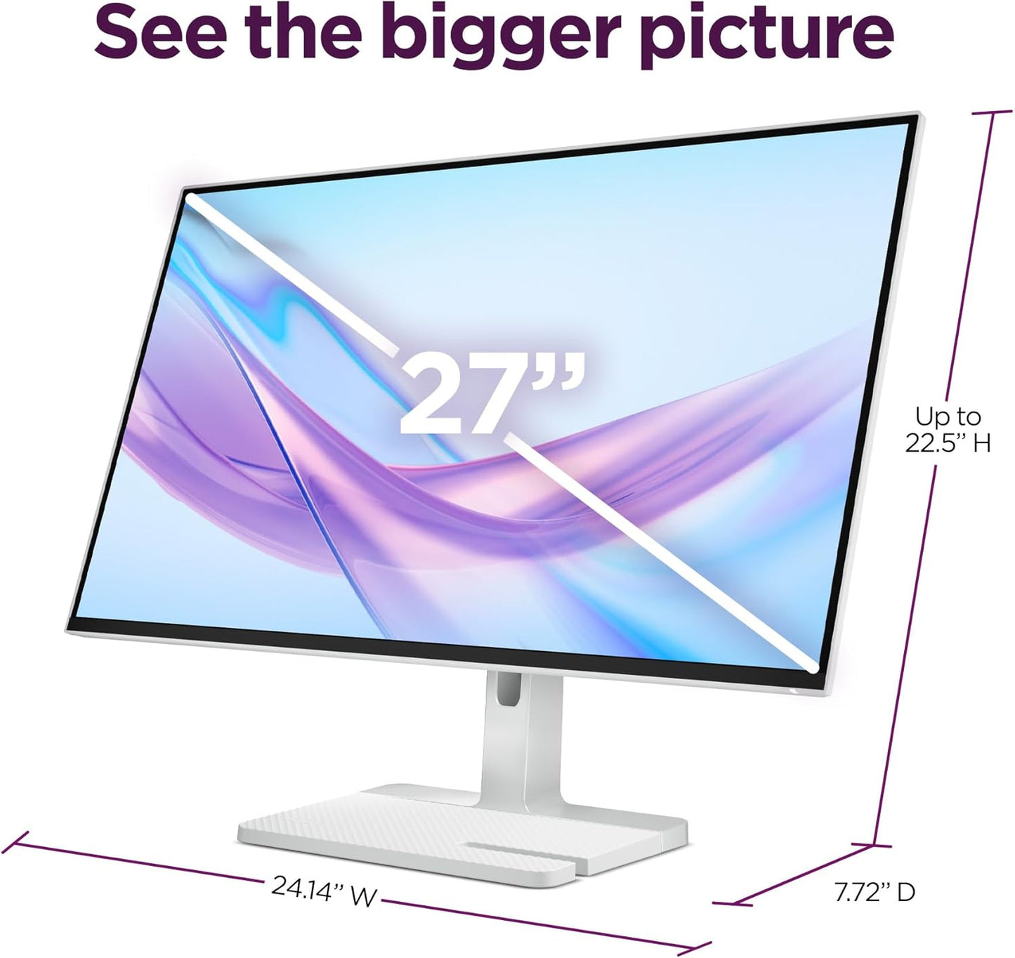 Lenovo 67BFGCC6US L27q-4A 27" QHD 100Hz IPS Monitor
