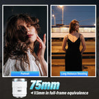 Sirui Sniper 75mm F1.2 Autofocus Lens - Sony E Mount (White)