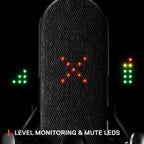 SteelSeries Alias USB Mic PC Gaming Streaming - Renewed