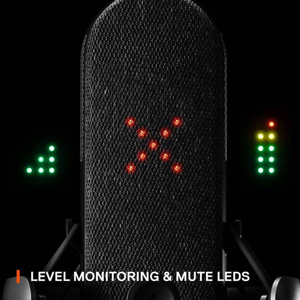 SteelSeries Alias USB Mic PC Gaming Streaming - Renewed