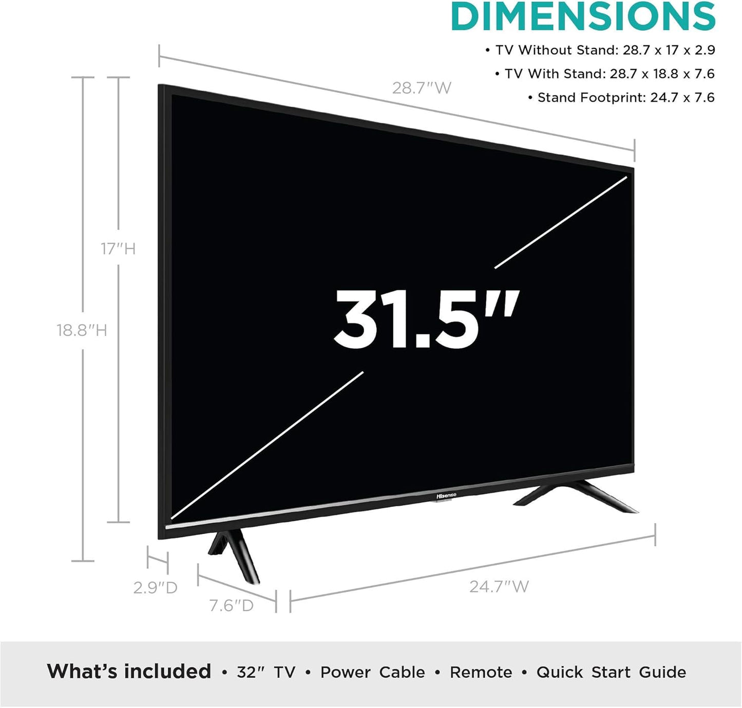 Hisense 32H5500F 32" Android Smart HD TV