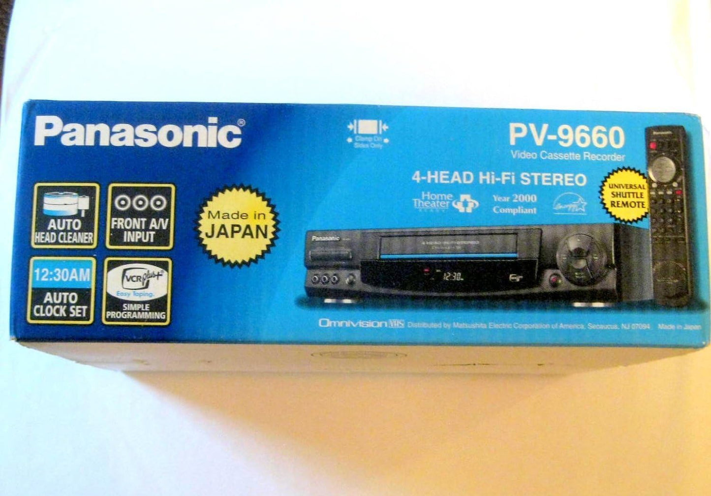 Panasonic PV-9660 4-Head Stereo VCR - Omnivision VHS Player
