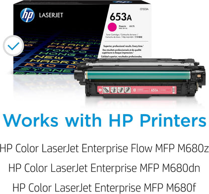 HP CF323A 653A Magenta Toner Cartridge LaserJet