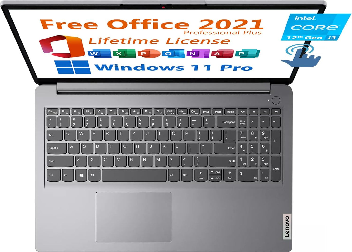 Lenovo 15-1i82QD FHD Touchscreen Laptop + Office 2021