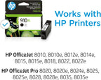 HP 3YL65AN 910XL Black Ink Cartridge - High-Yield, OfficeJet Compatible