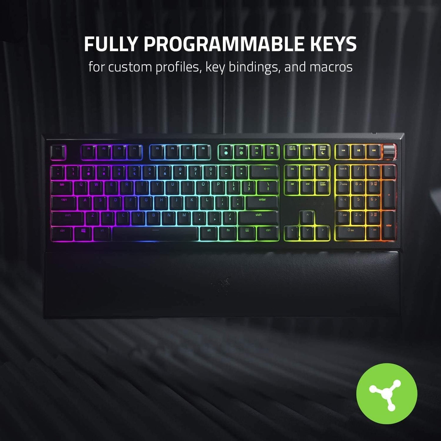 Razer RZ03-03380200 Ornata V2 RGB Gaming Keyboard (Renewed)