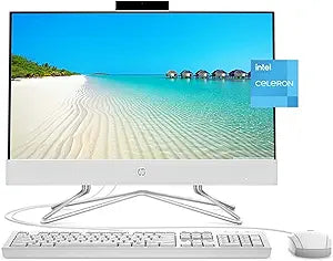 HP 22-df0003w All-in-One Desktop PC Intel Celeron — main product image
