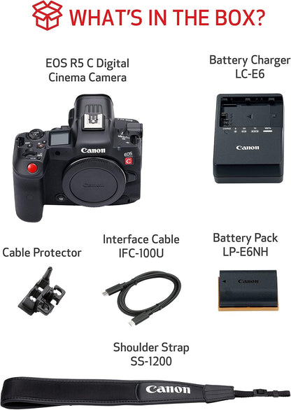 Canon 5077C002 EOS R5 C 8K Full-Frame Mirrorless Camera