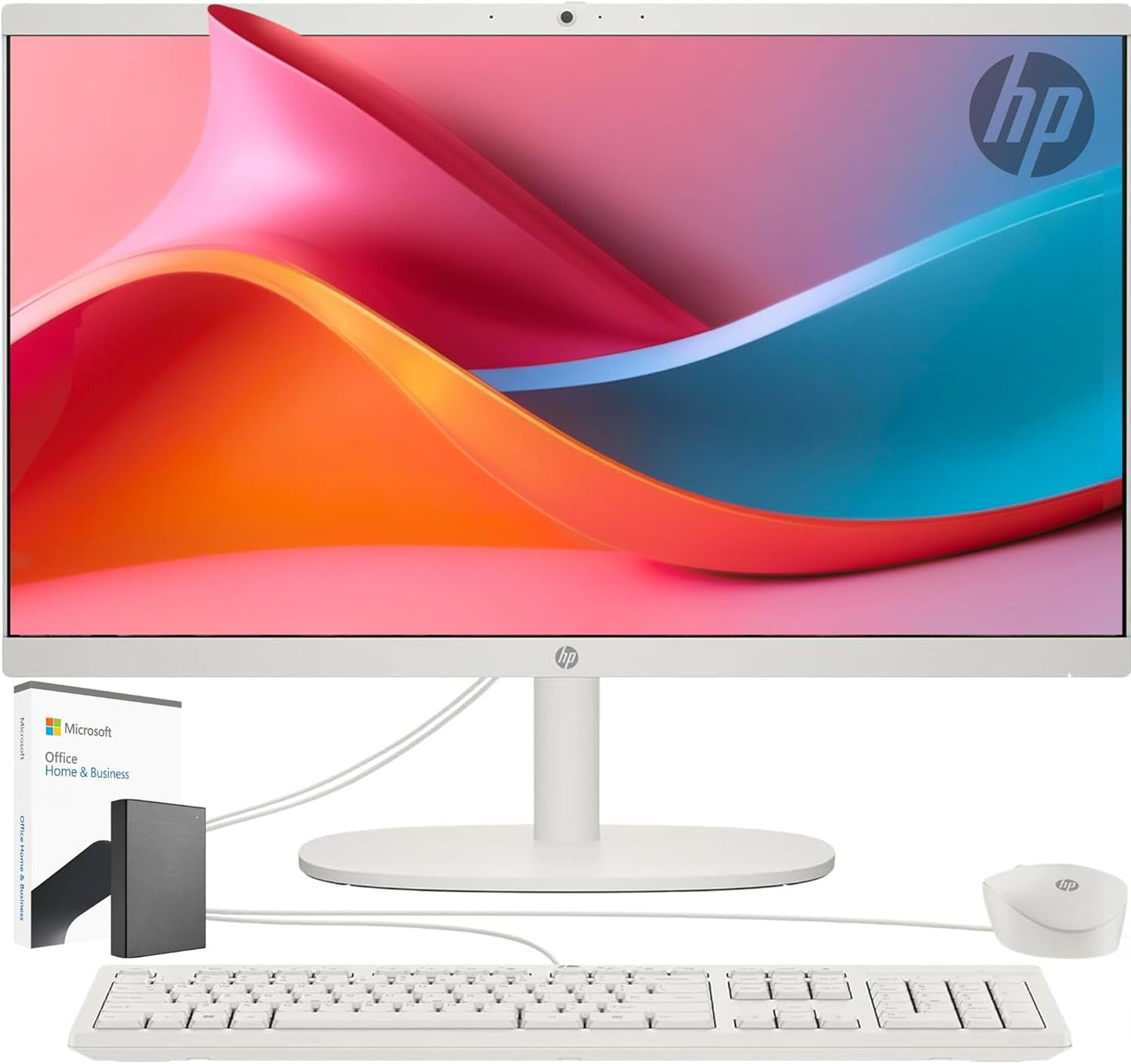 HP AIO 22" Desktop - Celeron, 64GB RAM, 4TB Storage