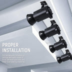 Neewer ST-NA-9: Ceiling Mount Adapter with 5/8” Stud and 1/4” Screw (4 Pack)