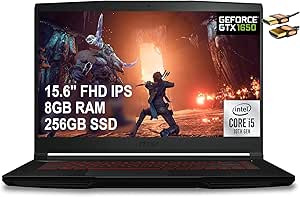 MSI GF63 Thin 2021 Gaming Laptop - i5-10300H, GTX 1650 4GB — main product image