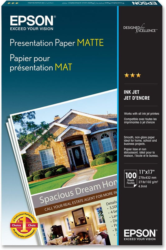 Epson S041070 Presentation Paper Matte 11x17
