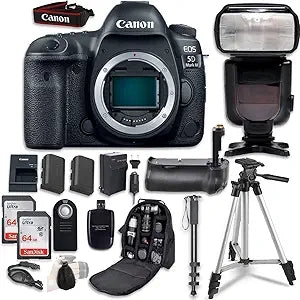 Canon EOS 5D Mark IV DSLR Camera Bundle Renewed