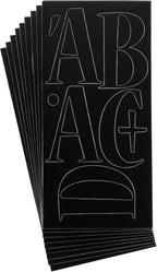Westcott 15856 LetterCraft Permanent Vinyl Letters Nueva
