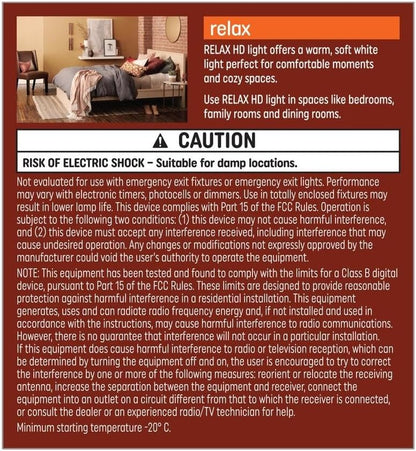 GE 41482 Relax LED R20 Dimmable Bulb 2-Pack