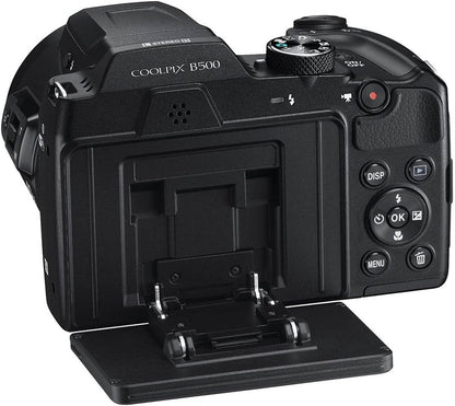 Nikon CRTE12NKCPB500K COOLPIX B500 40x Zoom Camera Bundle Renewed