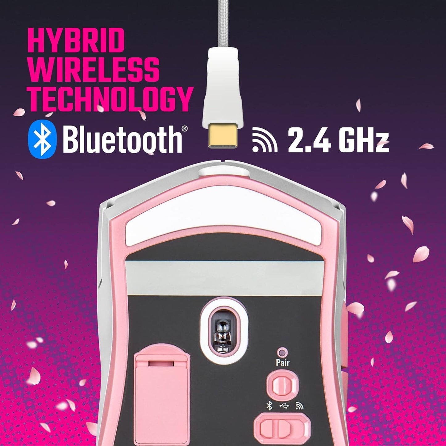 Cooler Master MM-712-WWOH2 Sakura Wireless Gaming Mouse