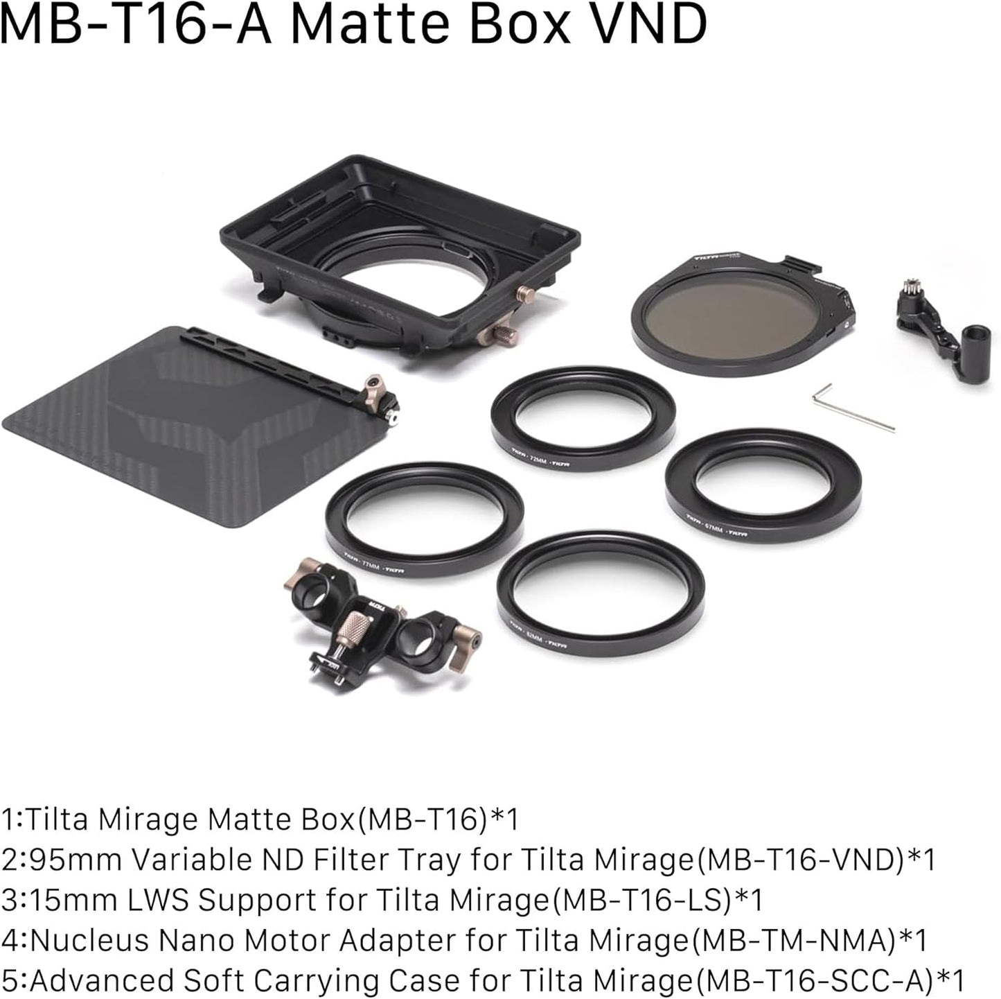 Tilta MB-T16-A Mirage Matte Box VND Kit