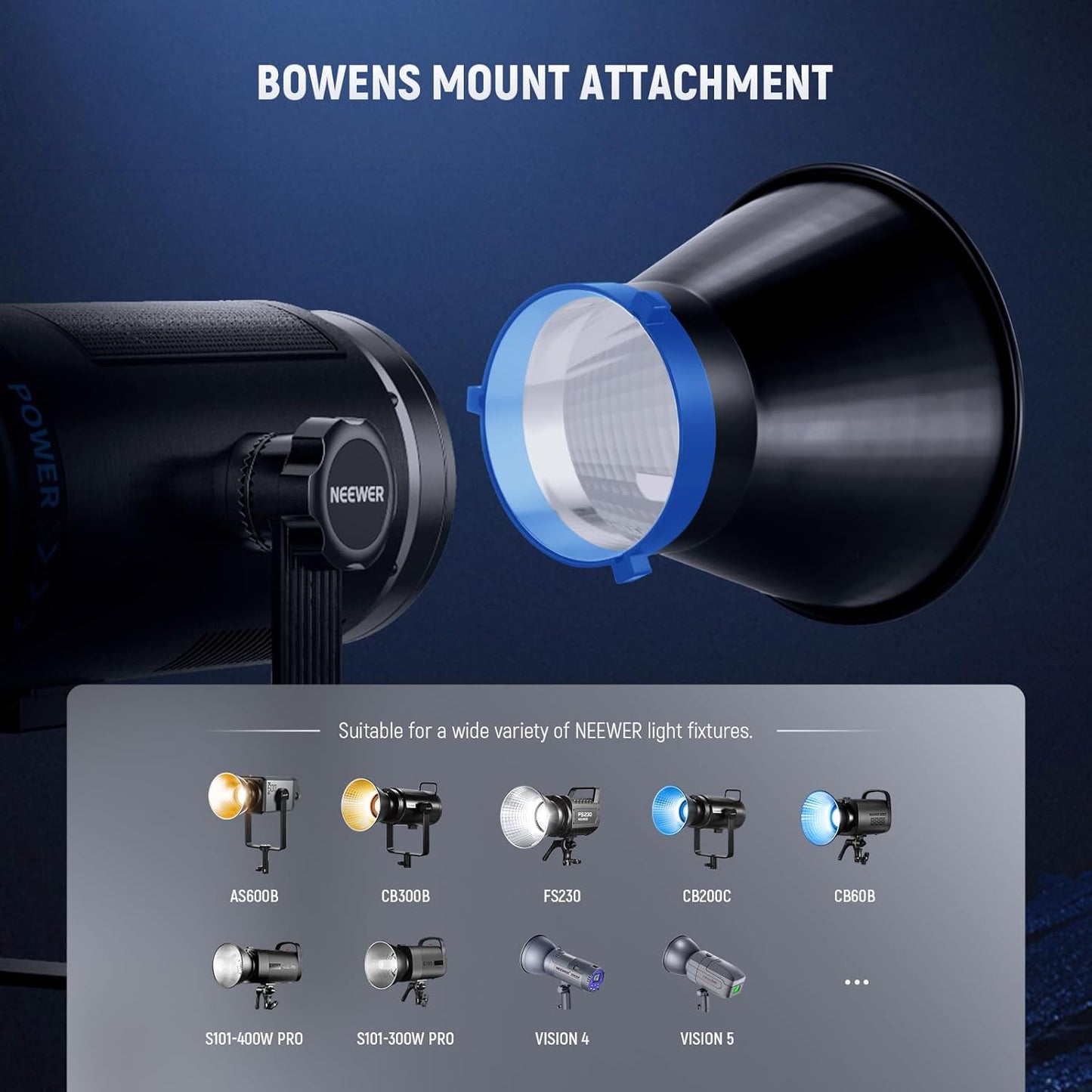 Neewer 10104335 7'' Bowens Mount Studio Reflector