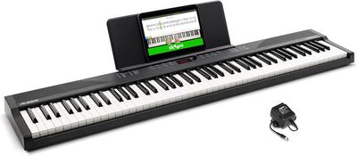 Alesis RECITAL PLAY KO 88-Key Beginner Piano Keyboard Bundle