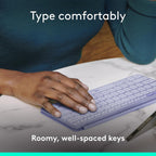 Logitech 920-012920 Keys-to-GO 2 Lilac Bluetooth Keyboard