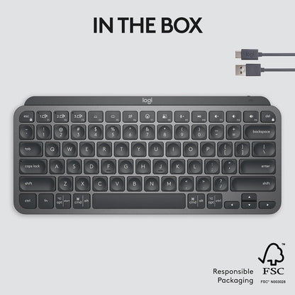 Logitech 920-010388 MX Keys Mini Wireless Keyboard Graphite