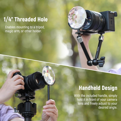 Neewer 77mm Handheld Kaleidoscope Prism Lens Filter