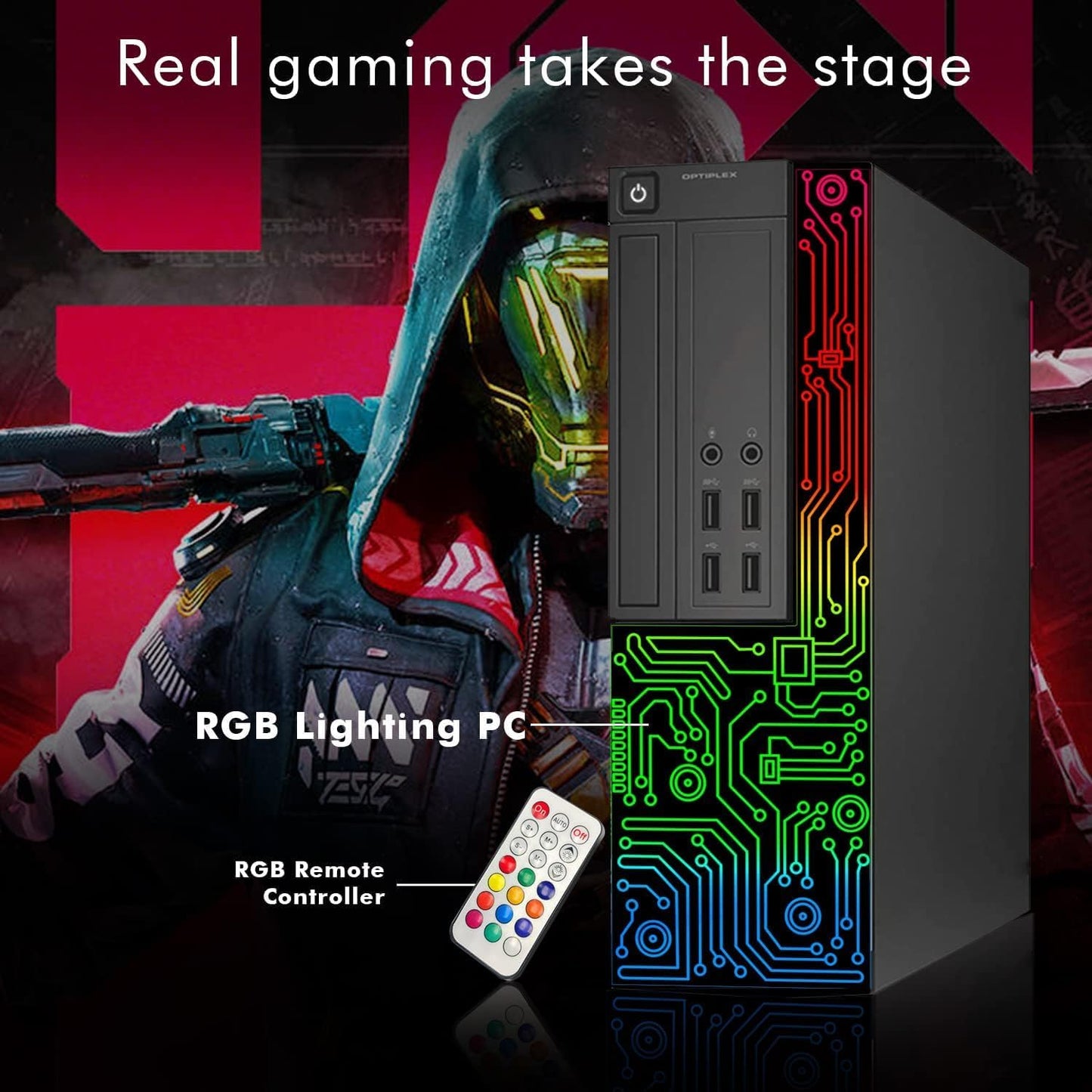 Dell OptiPlex Gaming Desktop i7 GT1030 16GB 512GB SSD (Renewed)