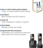 Panasonic KX-TGC382B Dect 6.0 2-Handset Landline Phone Renewed