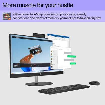 HP 7H0U3AA#ABA 23.8" Ryzen 5 All-in-One PC