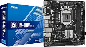 ASRock 90-MXBLC0-A0UAYZ B560M-HDV R3.0 Intel 10th/11th Gen Motherboard
