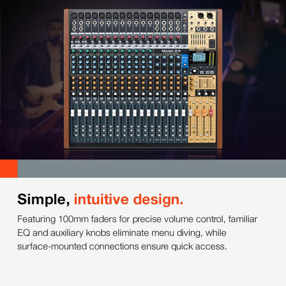 Tascam Model24 24-Track Multi-Track Live Mixer/Recorder