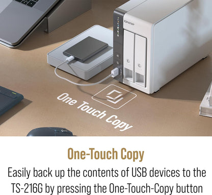 QNAP TS-216G 2-Bay 2.5GbE Home NAS