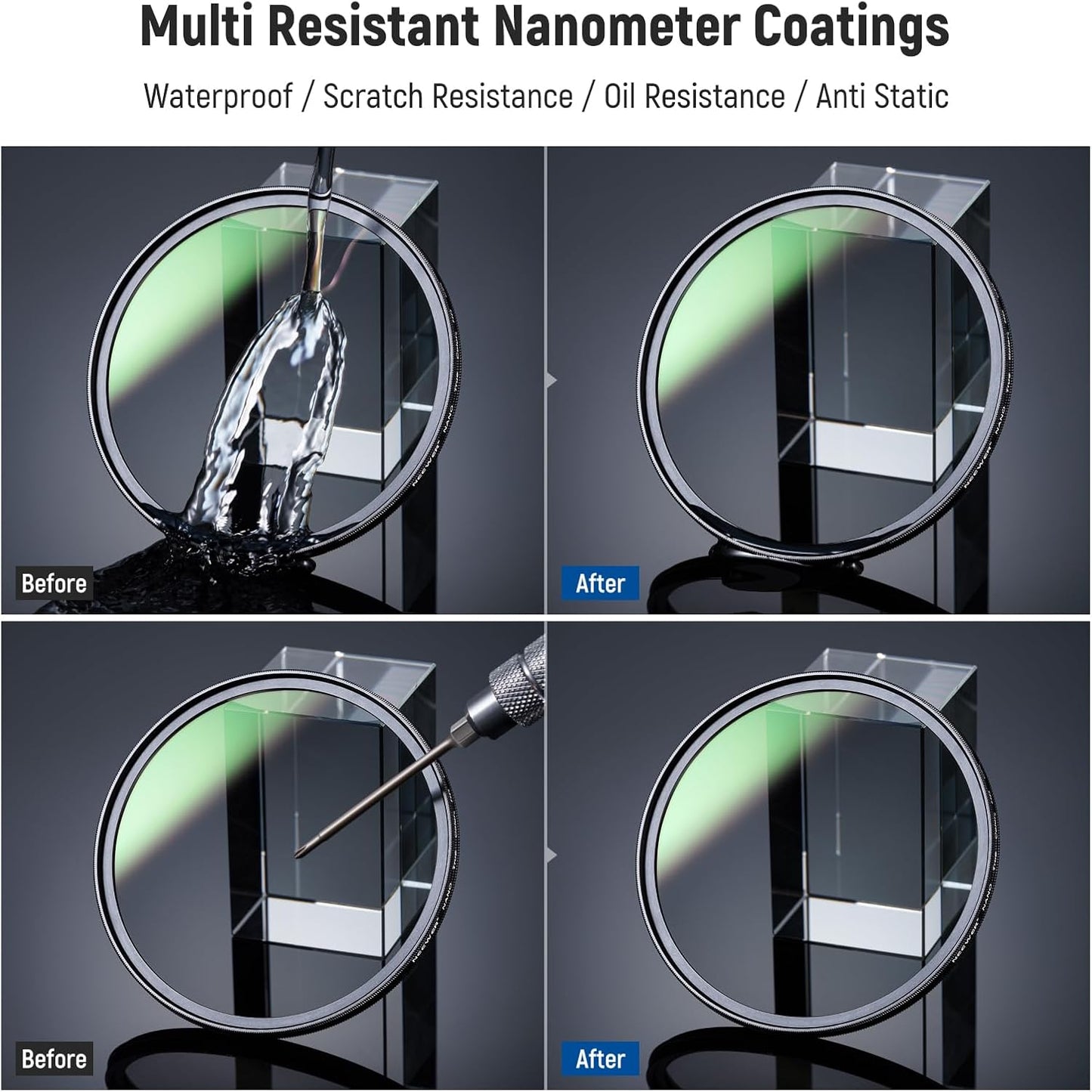 Neewer 10102103 72mm CPL Polarizer Filter HD Optical Glass